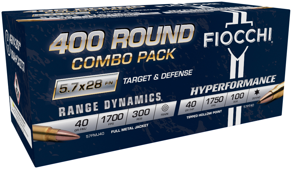 FIO 5.7X28 COMBO PACK 57FMJ40 & 57PT40 400/1 - Ammunition